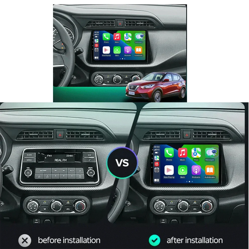 Android 16 For Nissan Kicks P15 2017 - 2021 Car Radio Multimedia Video Player Navigation Stereo GPS Autoradio Carplay NO DVD