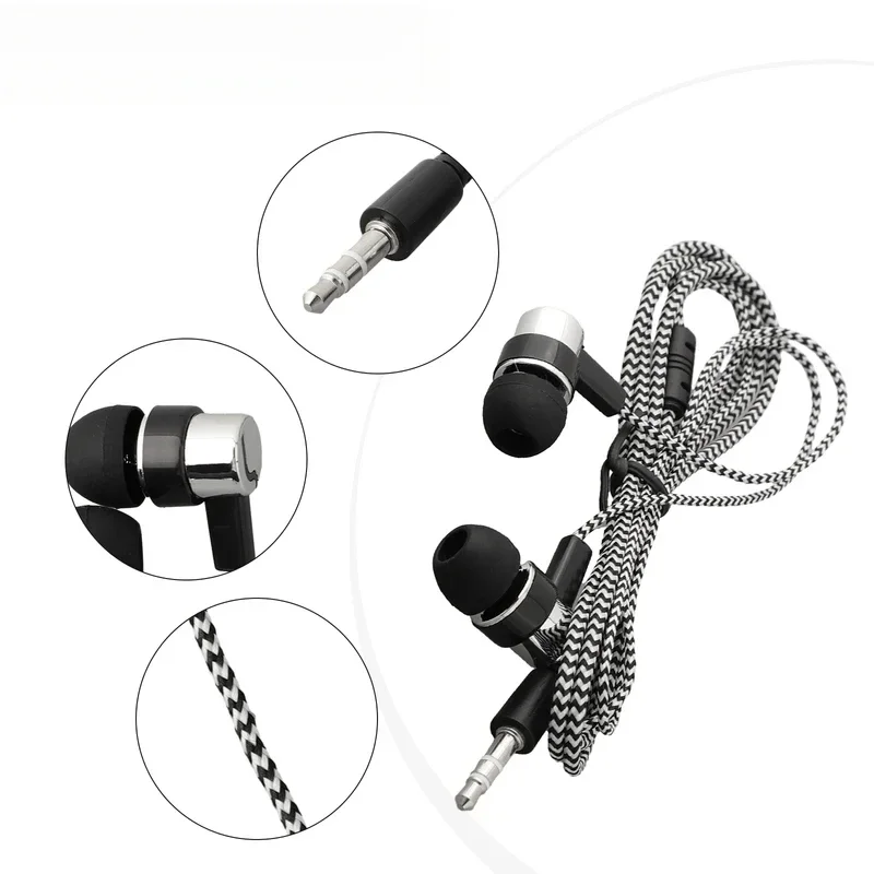 3,5-mm-In-Ear-Kopfhörer mit Kabel, 2 Basic Bass Box, Stereo-Ohrhörer, mobiler Kopfhörer, Geräuschunterdrückung, hervorragender Bass 2025, Stereo-Kopfhörer