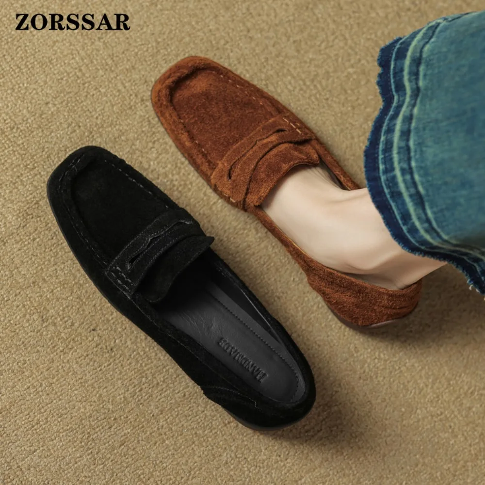 

Fashion Women Shoes Slip on Loafers for Ballet Flats Women Suede Casual Sneakers Zapatos Mujer Flat Shoes for Mom Shoes Autumn