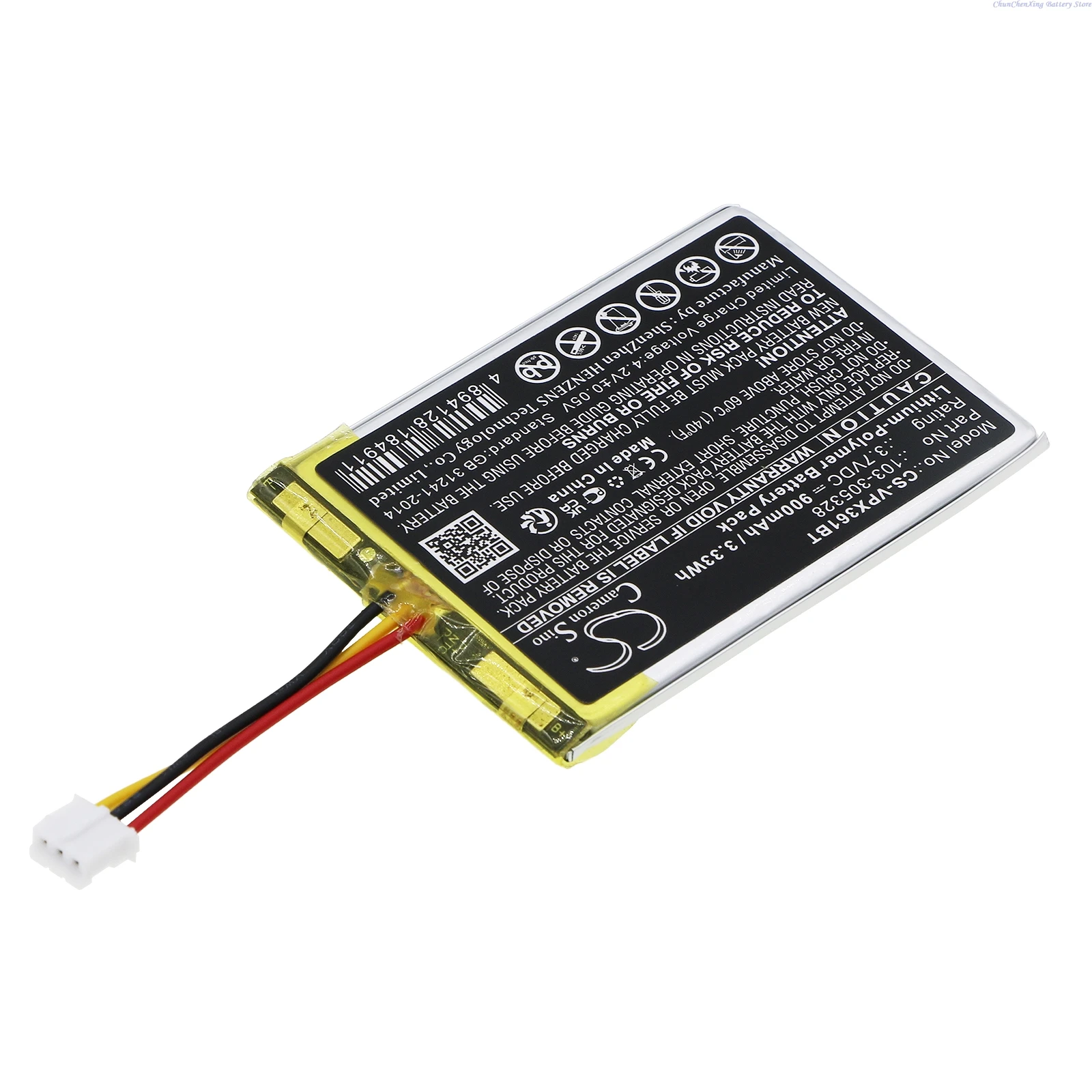 Cameron Sino 3,7 V 900 mAh Smart Home-batterij 103- 305328   voor Visonic PowerMaster 360, 360-pg2 + TOOL