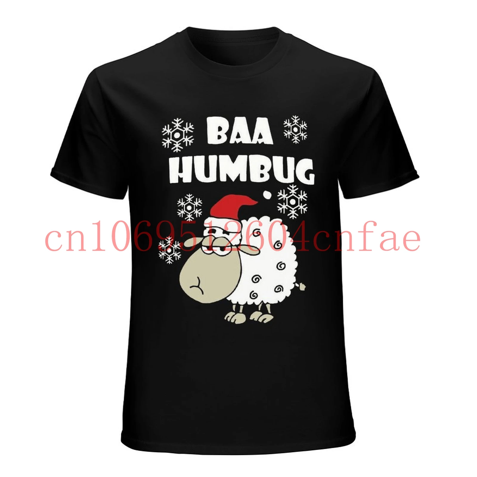 Baa Humbug Christmas T-Shirt Secret Santa Christmas T-Shirt