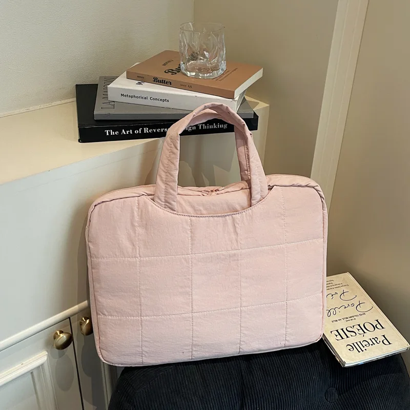 Korean-style new fresh and stylish laptop bag for female office workers commuting and carrying tabletsipadStorage handbag