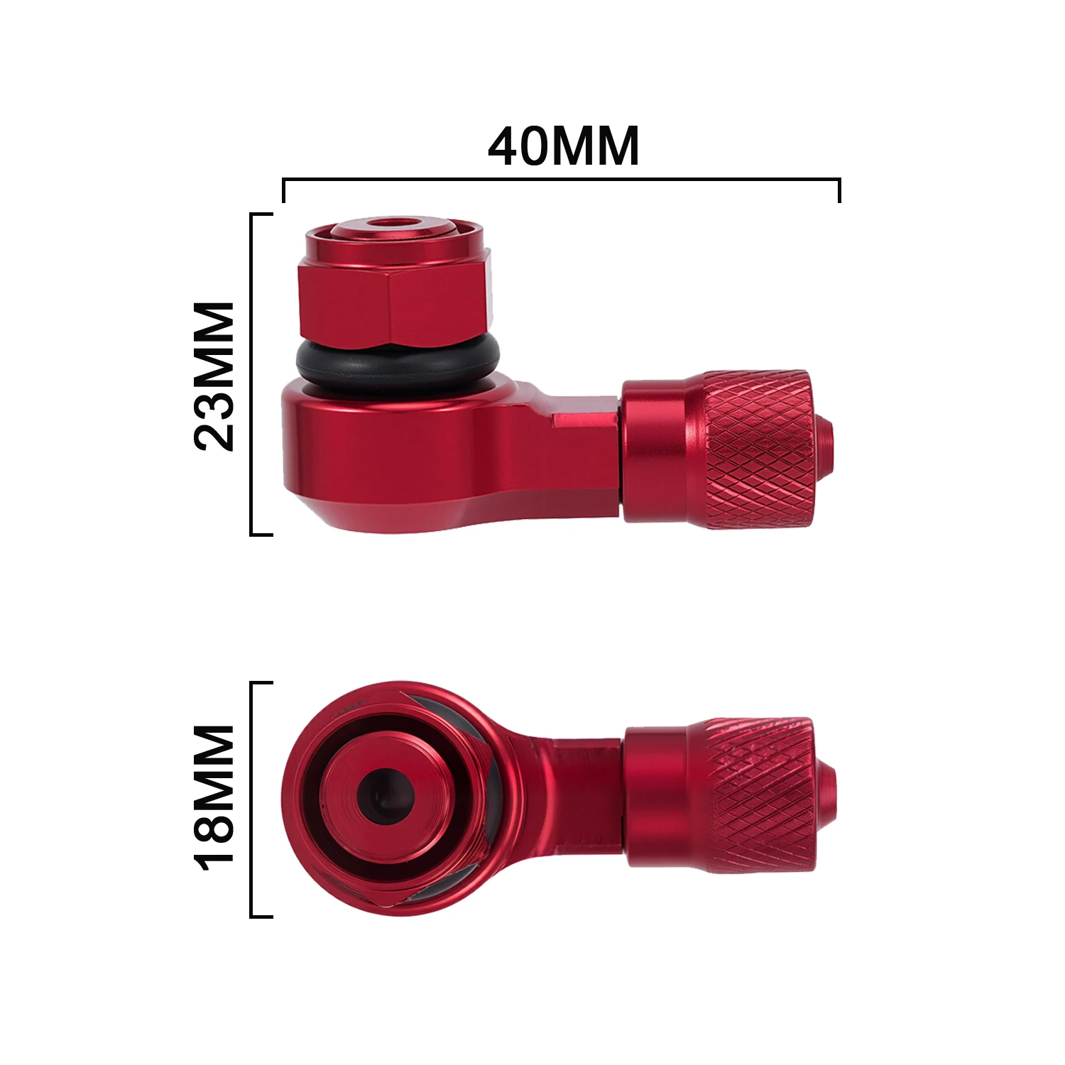 Motorcycle CNC Universal Orange 2PCS Rim Wheel Valve Stems Tire Tyre Cap 90 Degree For KTM DUKE RC SMC R SUPER SMT ADVENTURE RC