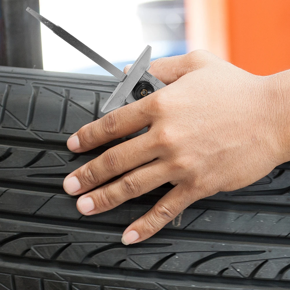 

2pcs Tread Depth Gauge 0-60Mm Durable Wear Measurement Tool Auto Tire Thread Gauge Non-Slip Grip For Car Truck Vehicle