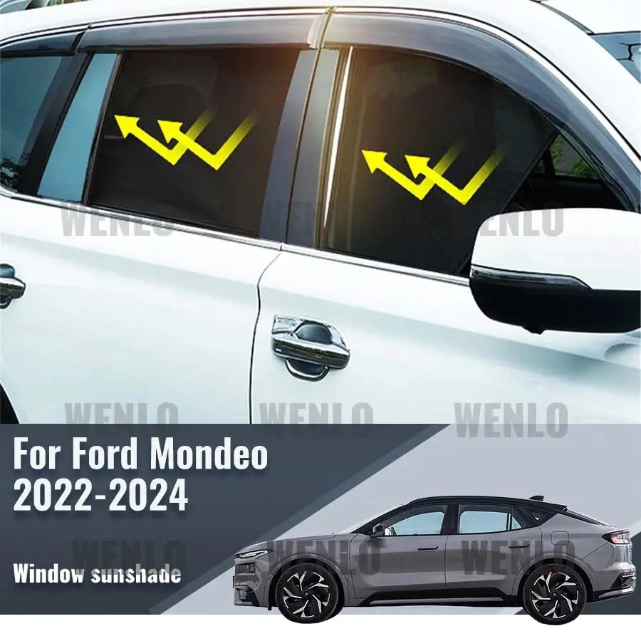 

Для Ford Mondeo 2023 2024 2025 автомобильный солнцезащитный козырек, передняя рамка лобового стекла, занавеска на заднее детское боковое окно, солнцезащитный козырек