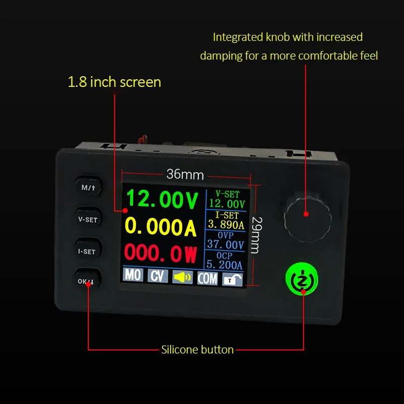 40W/90W DC DC Buck Boost Converter CC CV 0.5-36V 5V 6V 12V 24V Power Module Adjustable Regulated laboratory Voltage power supply