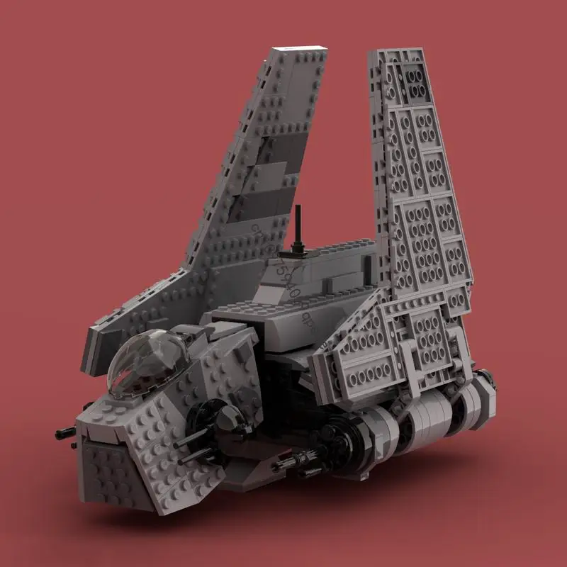Nieuwe 748 Stuks Beroemde Ster Battle Film Moc Nu Aanval Shuttle Model Diy Creatieve Ideeën 8019 Kind Speelgoed Verjaardagscadeau Custom puzzel