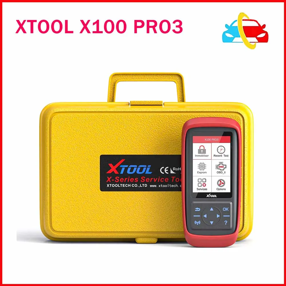 

XTOOL X100 PRO3 Automotive Key Programmer With 7 Reset Function Immobilizer Programming Tool EEPROM Adapter Lifetime Free Update