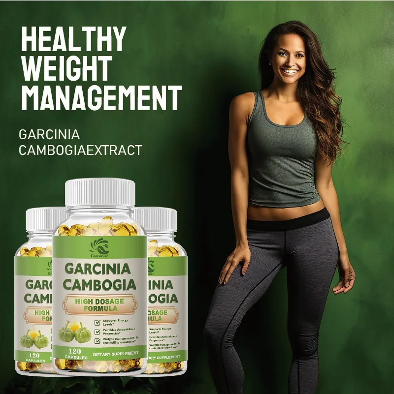 Garcinia Cambogia Capsules For Break Down Glucose - Prevent Fat Synthesis - Improve Liver Detoxification - Enhance Metabolism