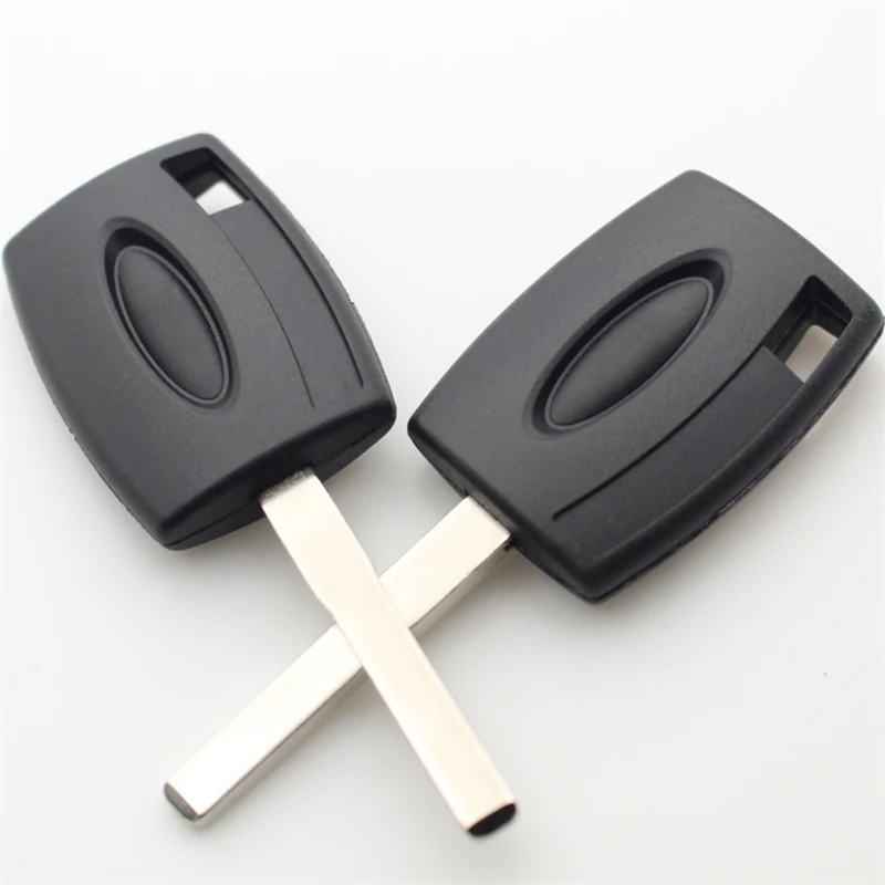 XIEAILI-Coque de clé à transpondeur pour Ford Fi.C. Mondeo Focus S-Max, boîtier de remplacement, peut installer la puce K18, lot de 10 pièces