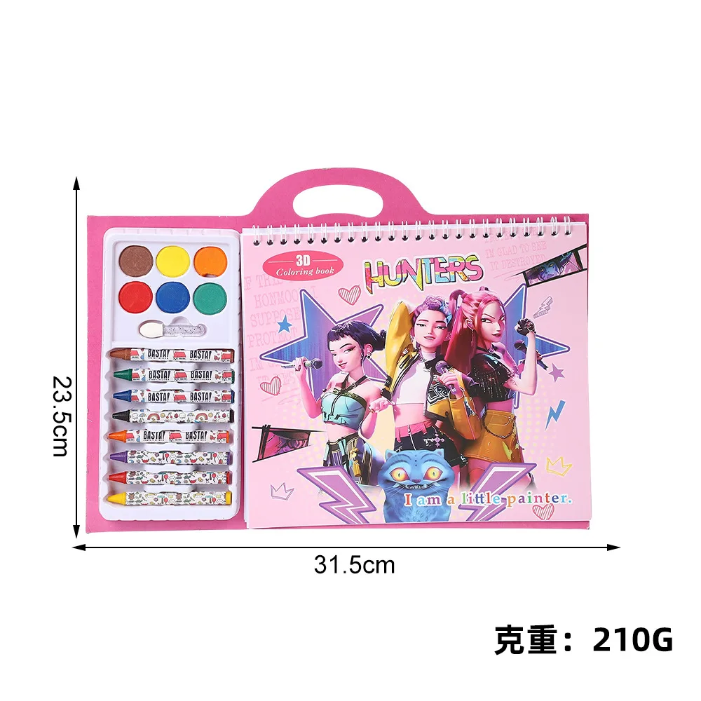 

Kpop Demon Hunter Coloring Pencil Set Children's Paint Coloring Book Coloring Book Painting Coloring Doodle Book Christmas Gift