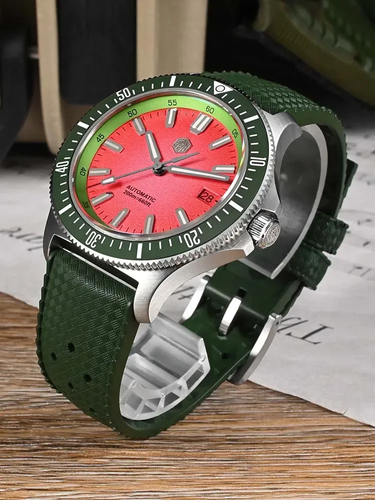 San Martin SN0118 40mm Original Design Fruit Series Dive Watch NH35 Automatic Mechanical Men Watches Waterproof 200m Luminous