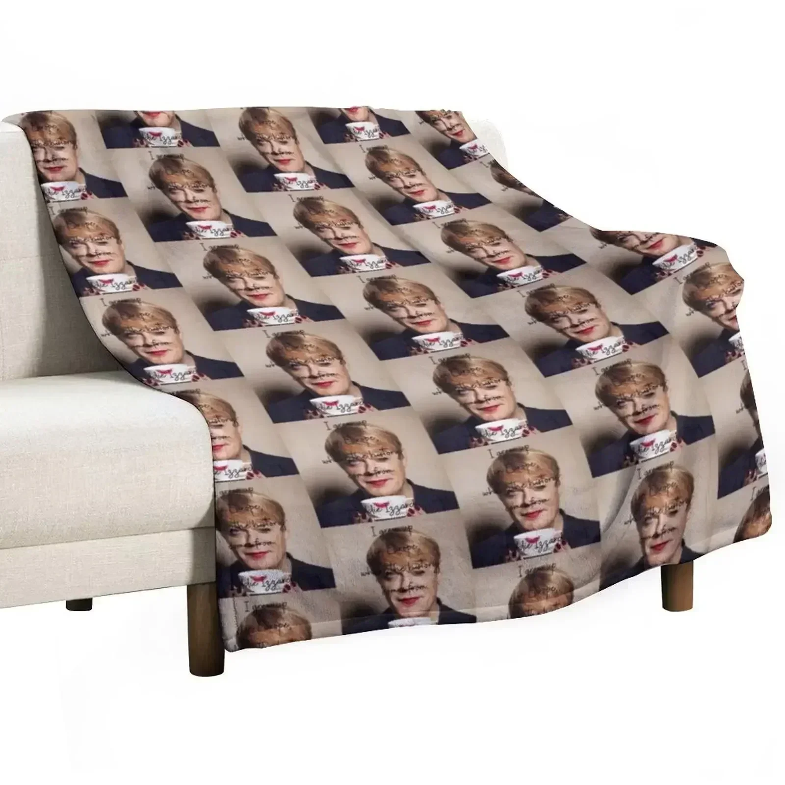 

Tea cup Eddie Izzard Throw Blanket Decorative Sofa Blankets For Sofas Personalized Gift Luxury St Blankets