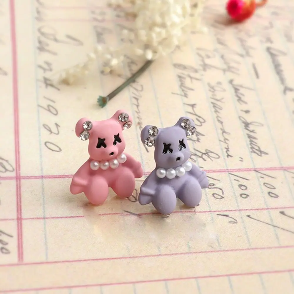 Ornement de perle d'ours 3D en résine Kawaii, breloques d'ongle d'ours, décoration d'art d'ongle, biscuits d'ongle, bijoux d'art d'ongle