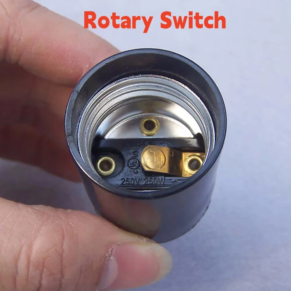 

for Lamps Lighting Accessories Twist Type Two-way Rotary Switch E27 Lamp Holder