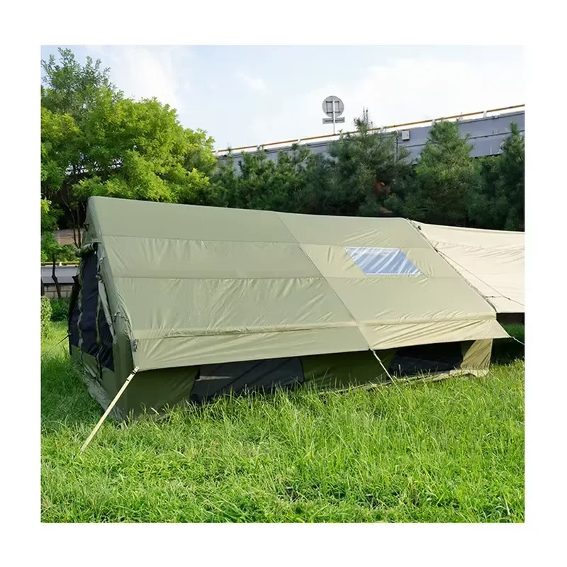 12-square-meter Travel-expansion Canopy ridge Tent Outdoor Rain-proof Sun-shade Four Seasons Ready Use Inflatable Camping
