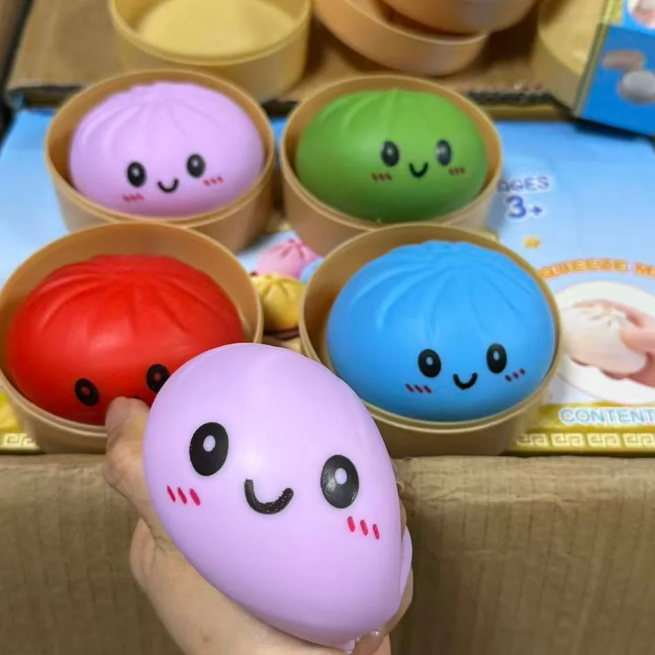 Juguete Anti-estrés Dumpling Con 4 Caras - Pelota Sensorial De Lento Retorno - Ideal Para Niños Y Adultos