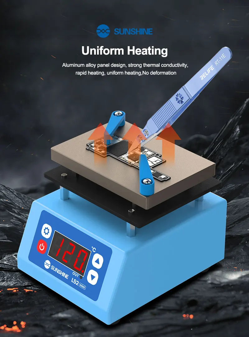 Нагревательная машина SUNSHINE LS2 MINI, трехмерные охлаждающие жалюзи, поддержка слоя, ламинации, финирования, удаления клея и т. д.