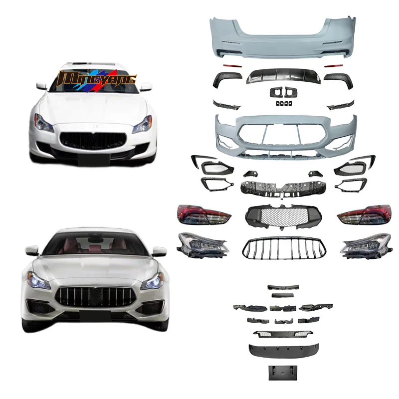 Mingyang Tuning Body Kit Car Bumpers LED Lights 2013-2016 For Maserati Quattroporte gts Body Kit