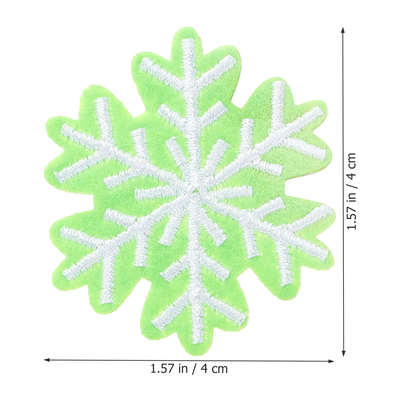 60 قطعة عيد الميلاد ندفة الثلج بقع لطيف التطريز يزين للملابس اكسسوارات المشاريع الحرفية زينة عطلة احتفالية