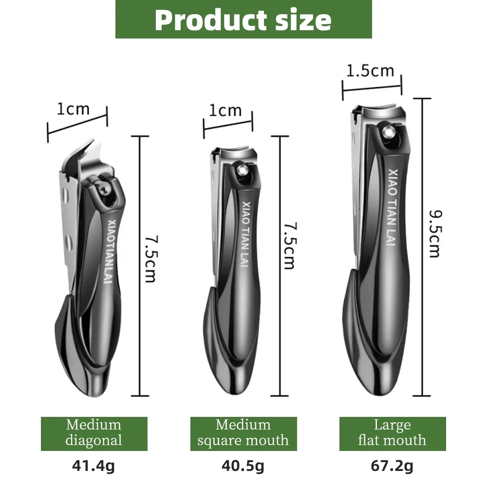 Tagliaunghie antispruzzo tagliaunghie in acciaio inossidabile tagliaunghie per unghie tagliaunghie Manicure strumenti per la cura personale