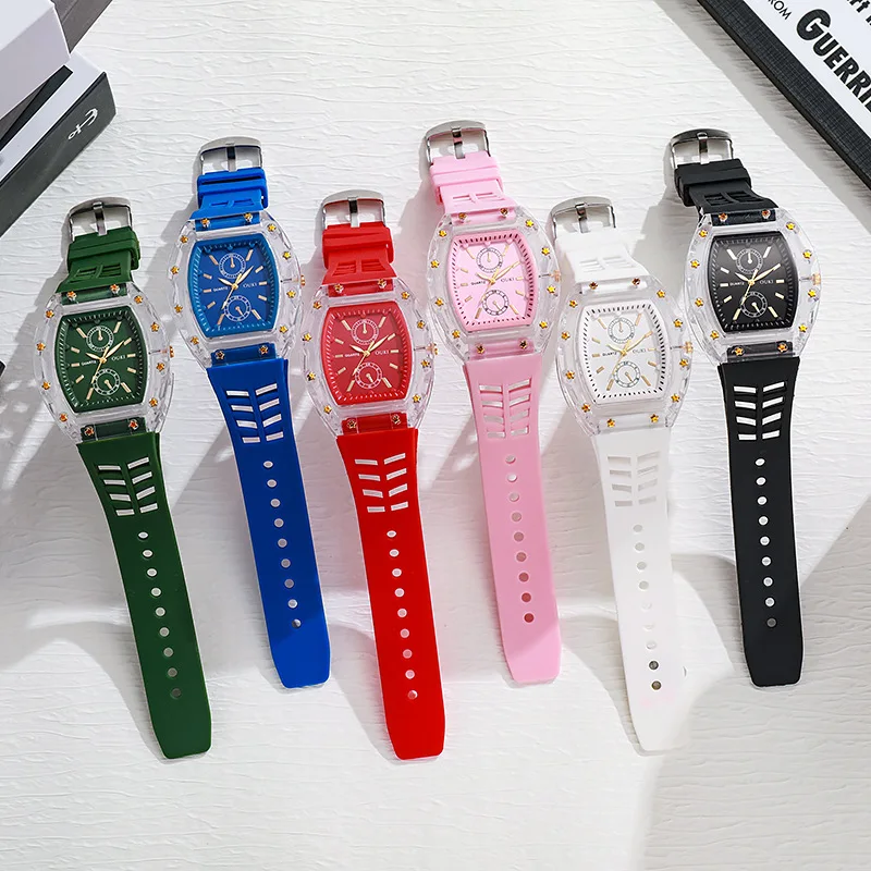 جديد أزياء النساء الساعات الفاخرة الرجال تونيو سيليكون جيلي كوارتز ساعة للهدايا Relogio Feminino الطلاب ساعة اليد رائجة البيع