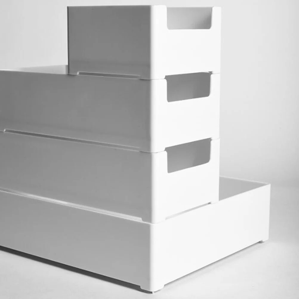 

1pc Large Capacity Drawer Storage Boxes Plastic Sundries Organizer For Kitchen Bedroom Office Cutlery Stationery Tools Socks