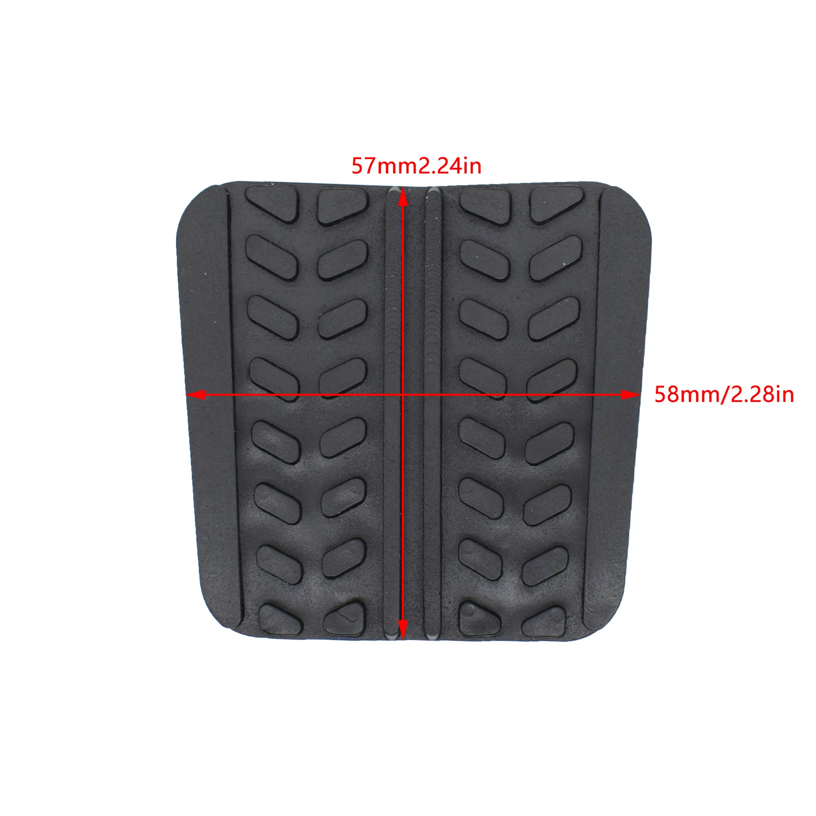 Pair Brake Clutch Pedal Pad Cover For Mazda 323 626 929 B-Series B2200 B2600 Bravo E1400 E1800 MPV MX6 Premacy RX-7 Accessories