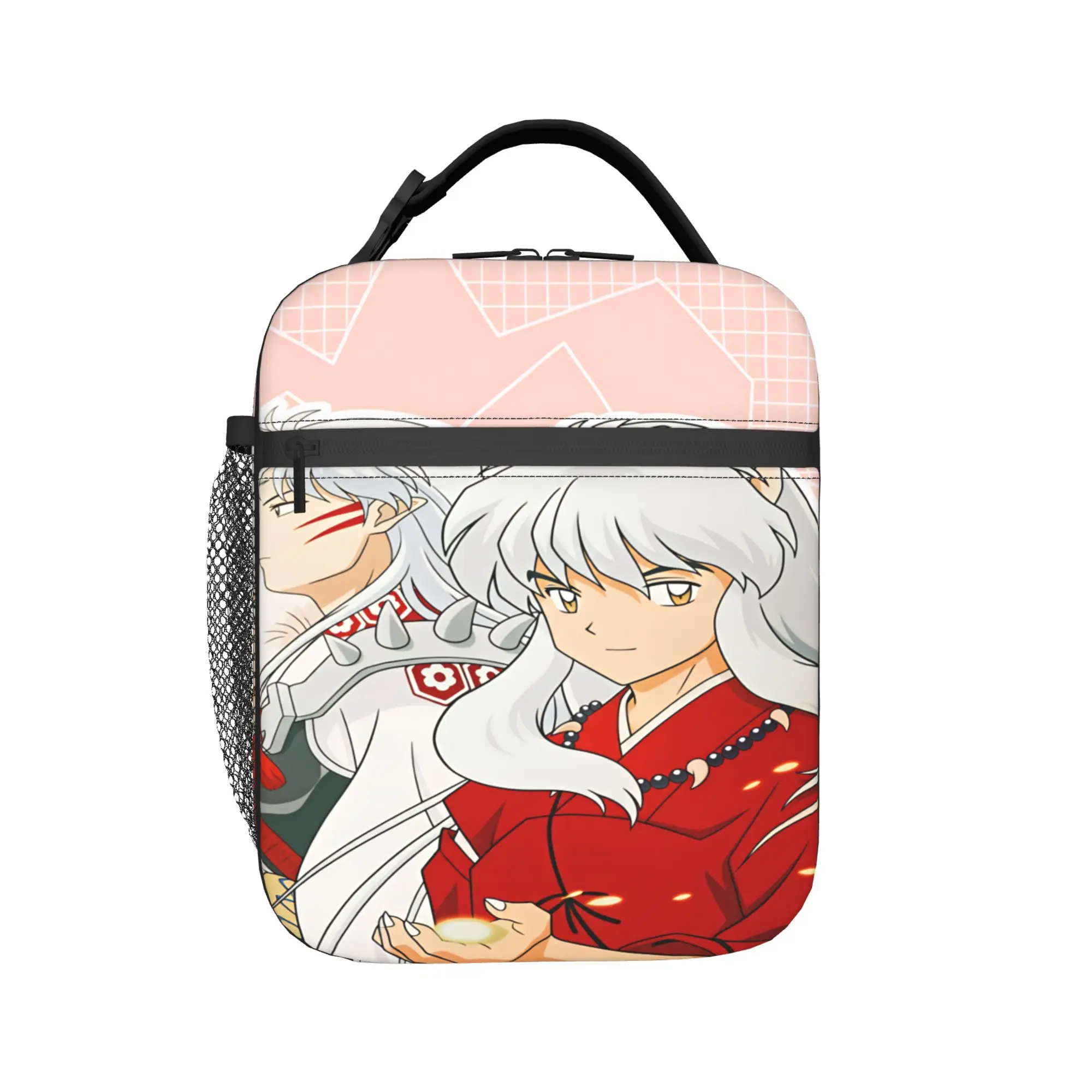 Inuyasha Kagome Higurashi Lunch Bag  School Lunch Box For Child Aesthetic Graphic Thermal Lunch Bags Oxford Portable Cooler Bag view 3