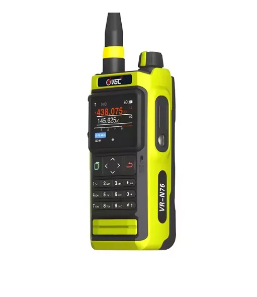 VR-N76 휴대용 UHF VHF 듀얼 밴드 IP67 양방향 라디오, 블루투스 GPS APRS/BSS