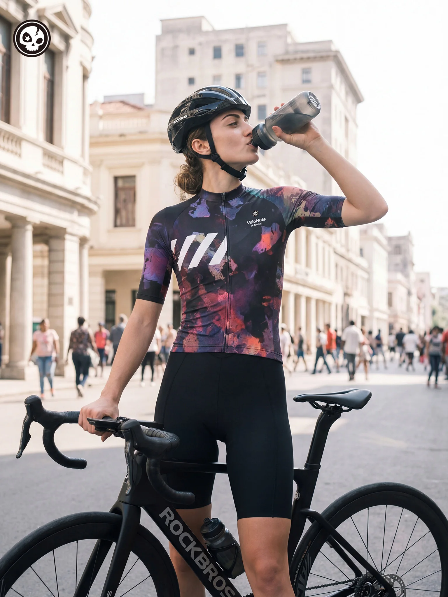 

VELONUTS Summer Cycling Jersey Shirt Lightweight Elastic Quick Dry Breathable Short Sleeve Jersey Men Women Cycling Clothing