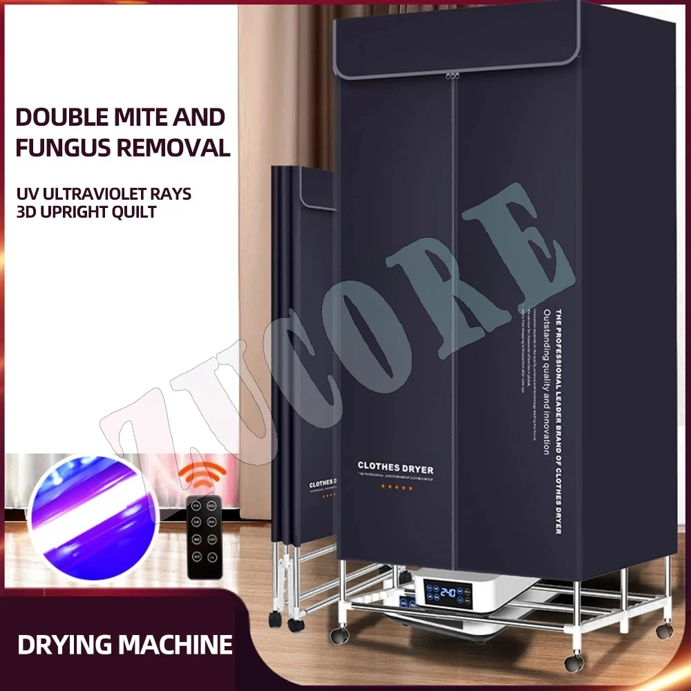 Foldable Clothes Dryer Houshold Portable Dryer Large Capacity Remote Control Sechoir A Linge Secadora De Roupas