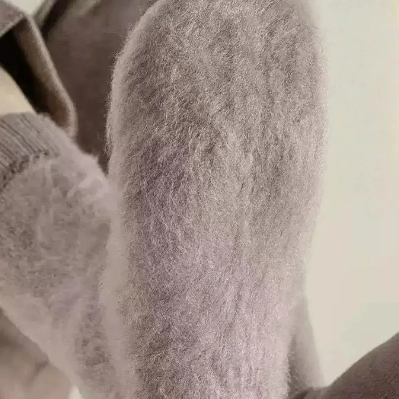 冬のサーマルソックス男性用厚みのあるフリース裏地ロングソックスカシミア感触保温防寒暖かい靴下アウトドアスキー