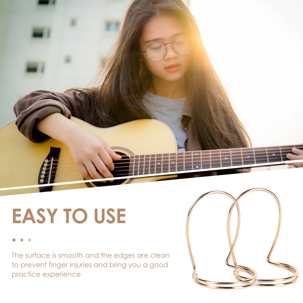 

8pcs Metal Guitar Finger Picks Durable Bass Plectrums Thumb Picks Smooth Folk Guitar Accessories Lightweight Ring Design