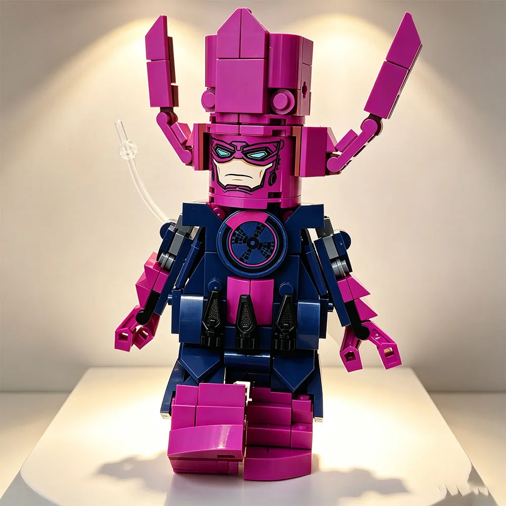 MOC 227-teiliges Fantastisches Viertel-Ebenen-Modell Galactus DIY Bausteine Kreatives Montage-Lernspielzeug Festival- und Partygeschenke – Detail 7