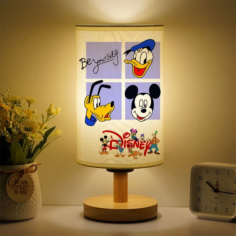 Disney Anime cartoon cute bedroom bedside light Mickey Minnie LED soft light eye protection night light Children's Day Gift