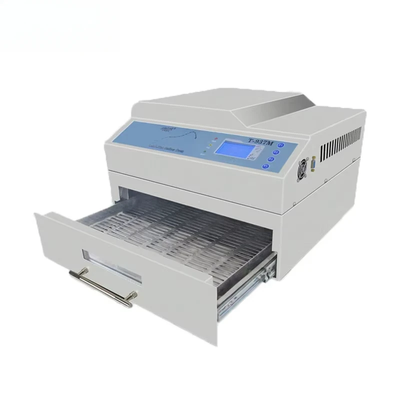 

Puhui T-937 SMT Infrared Hot Air Lead-free Reflow Oven PCB LED Precise IR IC Heater T-937M
