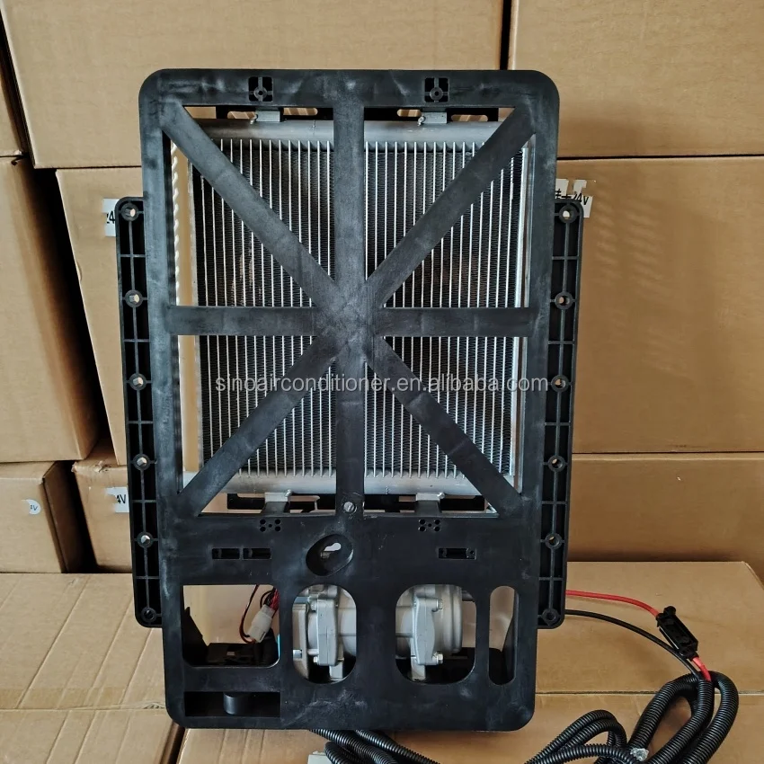 سيارة جرار كهربائي 24 فولت التيار المتناوب وقوف السيارات نظام تكييف الهواء المقصورة النائمة شاحنة مكيف الهواء 12 فولت #2