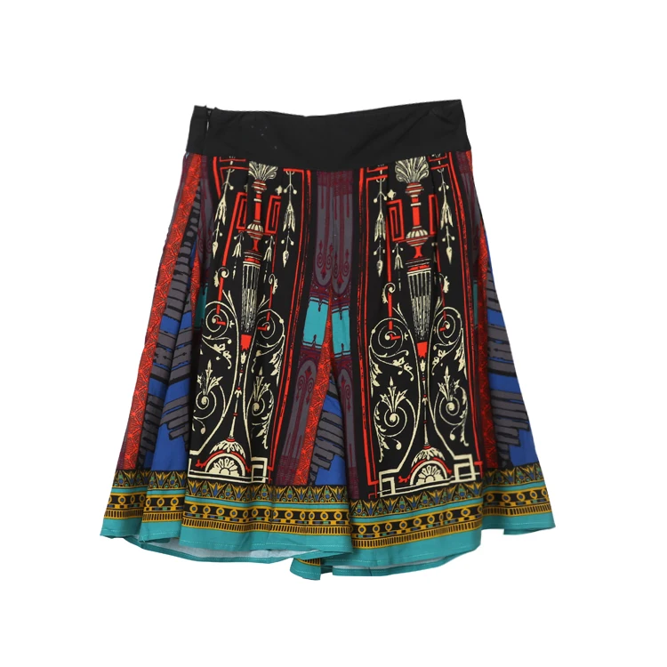 High Waist Wide Leg Pants Skirt n Sle 5 Length Ethnic Faionable Versatile Women's Clothing Summer 2024