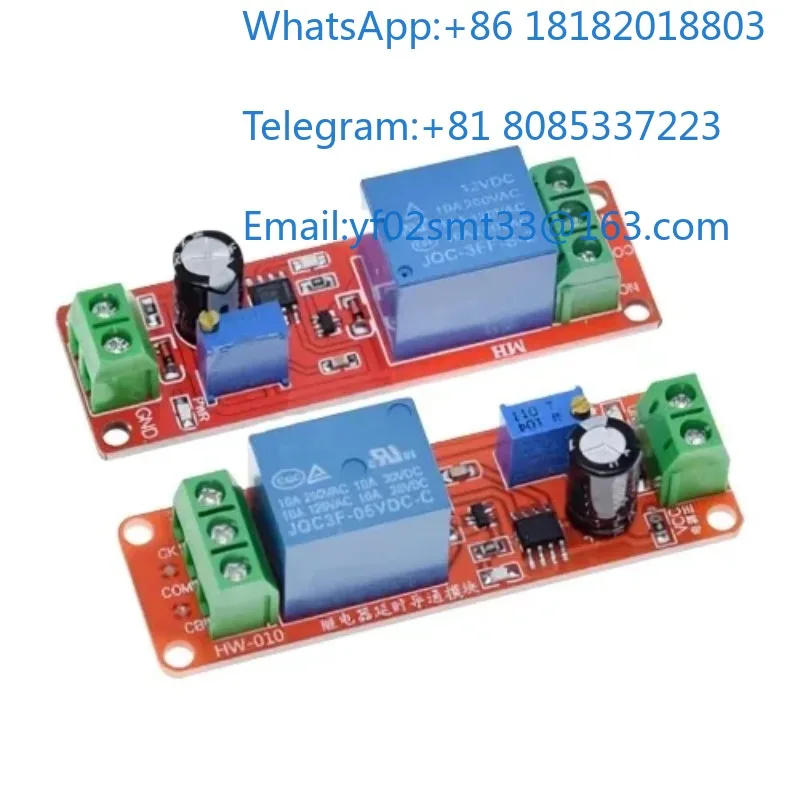 Adjustable Time Delay Trigger Control Board NE555Timer Relay Module, Single Stable Timing Switch For Sensor Light Motor Solenoid