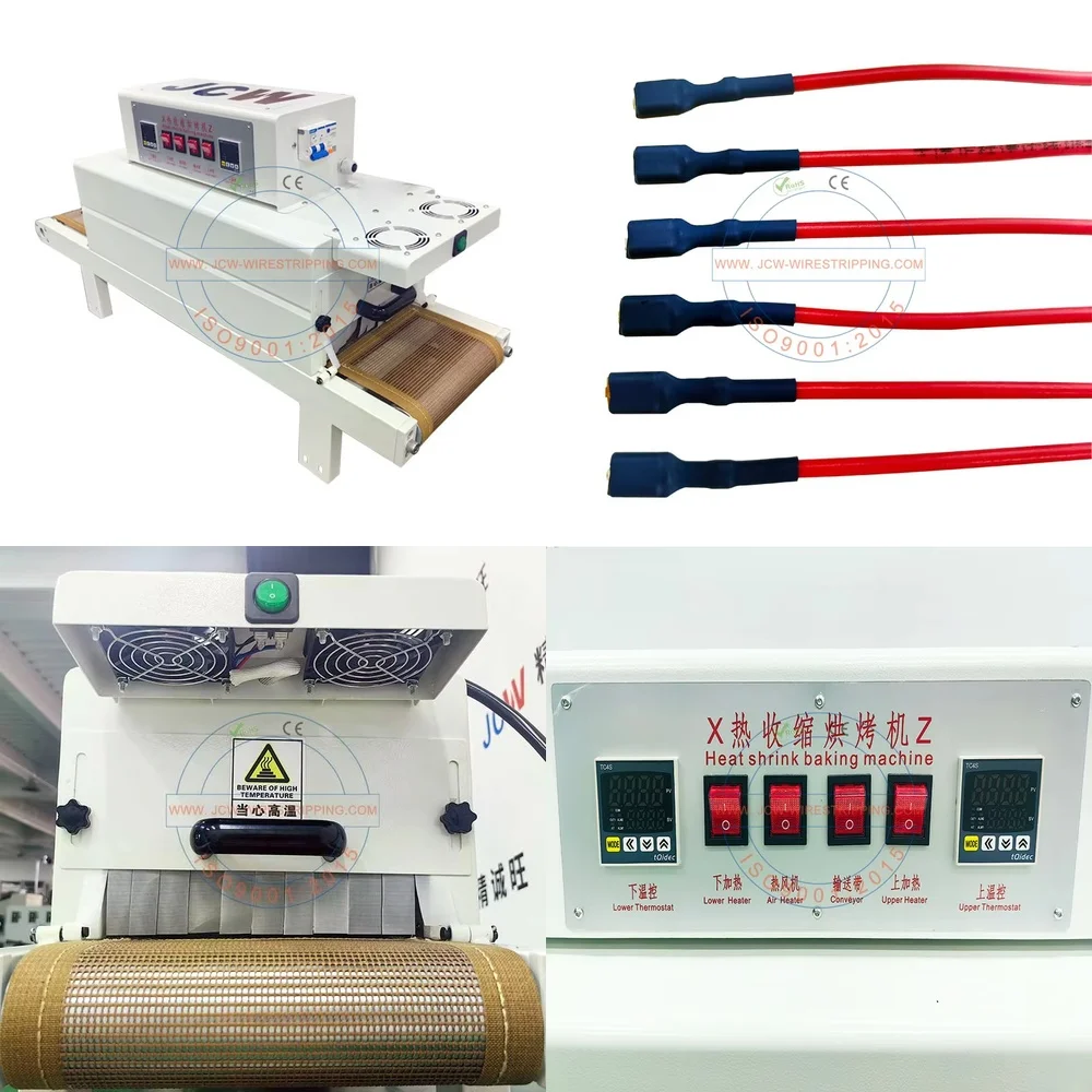 

JCW HSB64 Desktop Conveyor Belt Automatic Tube Heat Shrink Tunnel Machine Compact Industrial Packaging