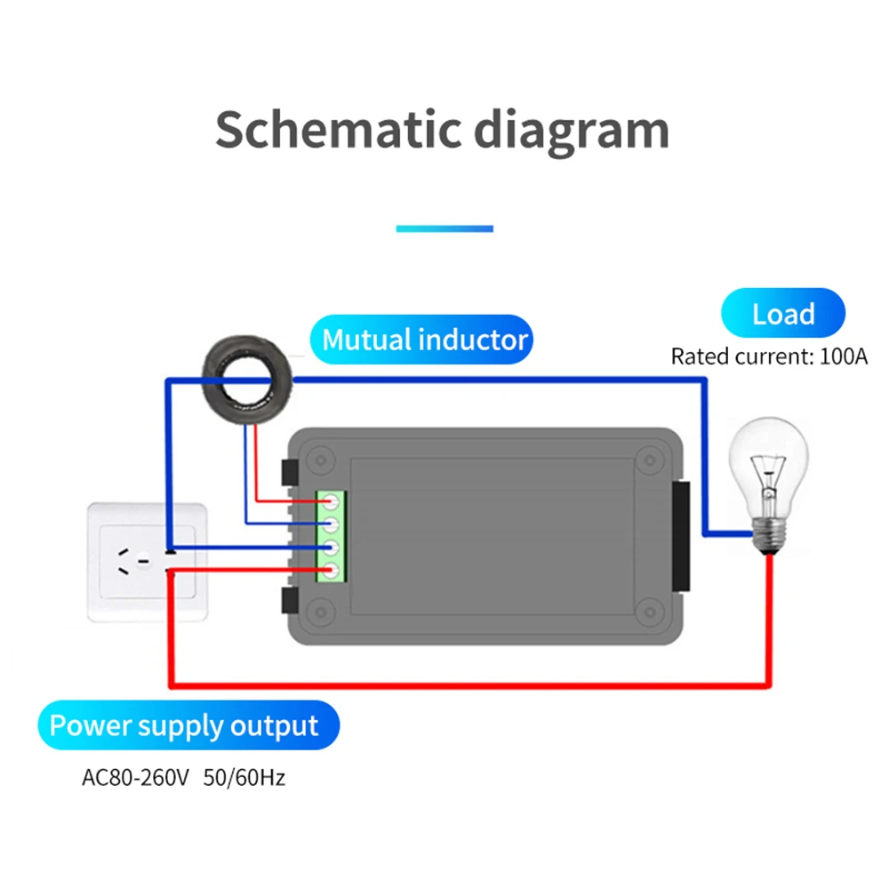 22000W AC80 ~ 260V woltomierz amperomierz Tester akumulatora samochodowego częstotliwość mocy energia współczynnik mocy napięcie miernik prądu