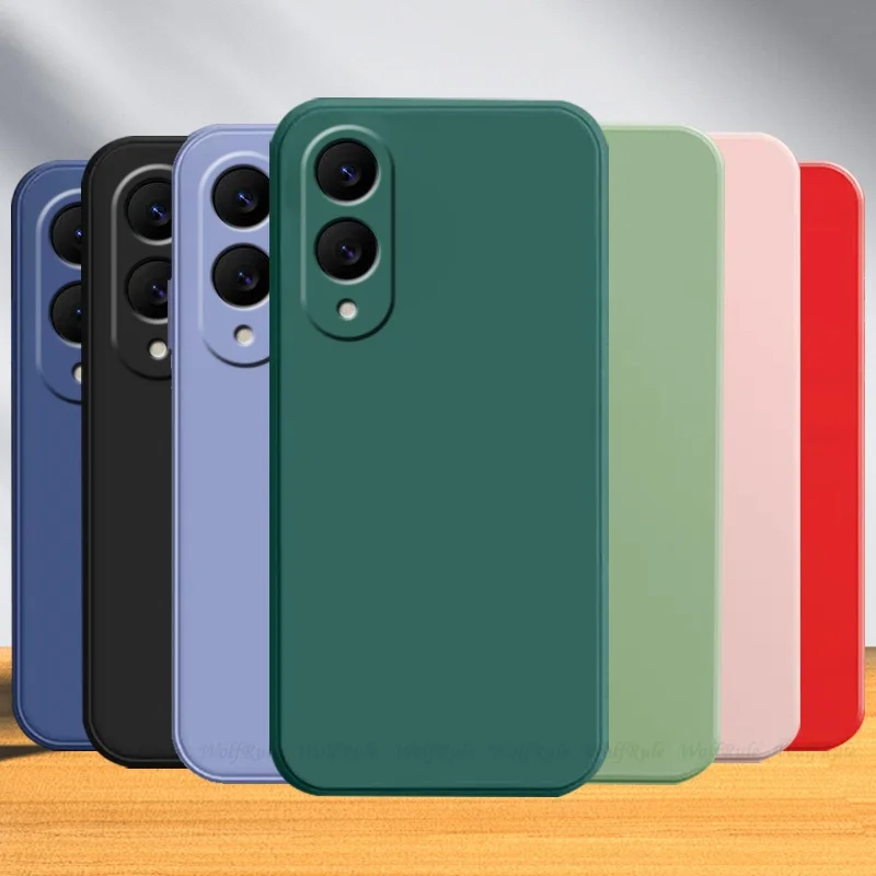 

For Samsung S25 Edge Case Cover Samsung Galaxy S25 Edge Capas Bumper Shockproof Original Liquid Silicone Fundas Samsung S25 Edge