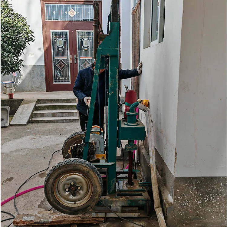 Mesin Pengeboran Sumur Air Portabel Kecil 100 meter dengan Pengoperasian Motor