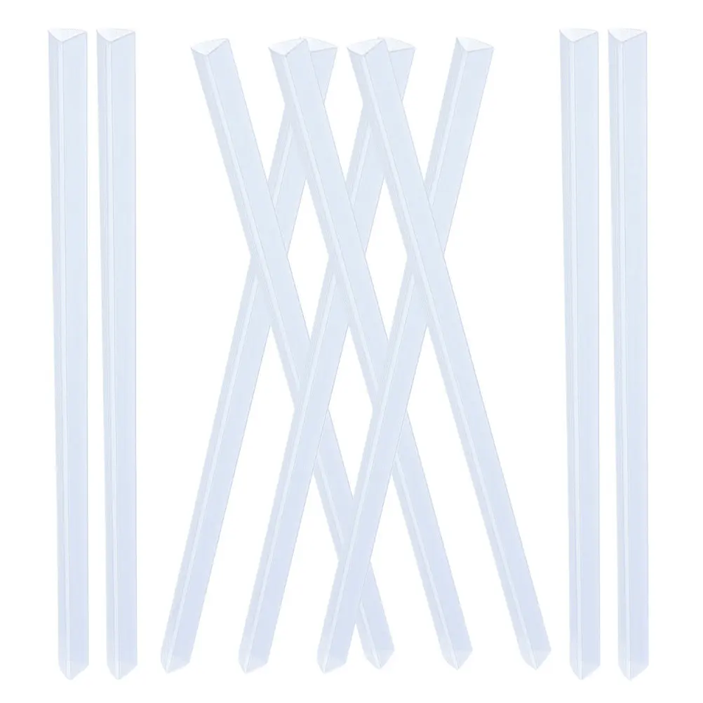 

10Pcs Transparent Slide Grip Binding Bars Loose Leaf Binder Clips Plastic Slide Binders for Document Organizing Office School