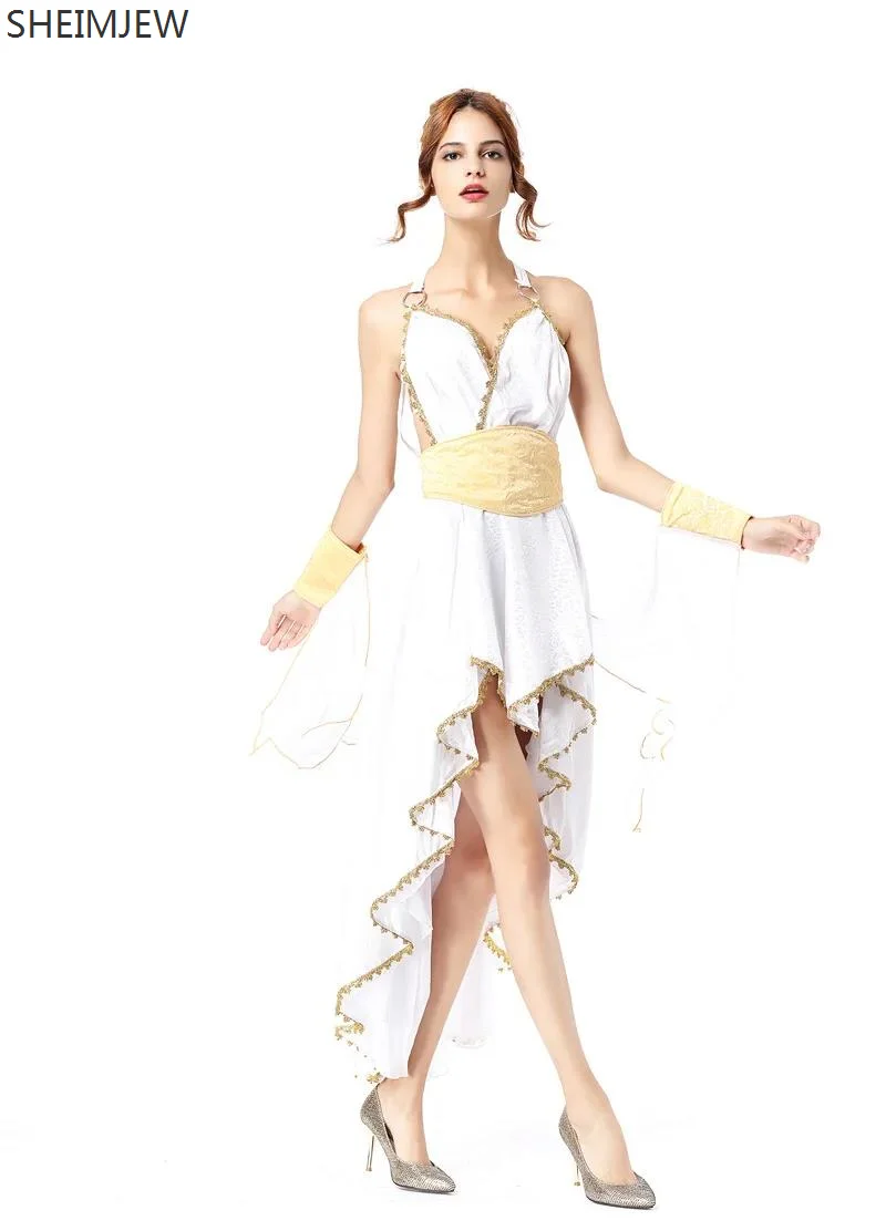 

2024 Halloween Arabian Goddess Cosplay Costume Medieval Greek Mythology Victoria Goddess Dress Carnival Party Stage Dress Up