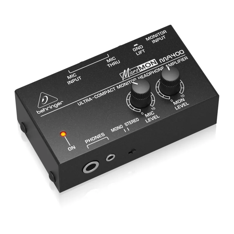 BEHRINGER Ultra-Compact Monitor Headphone Amplifier MA400  for studio and stage applications