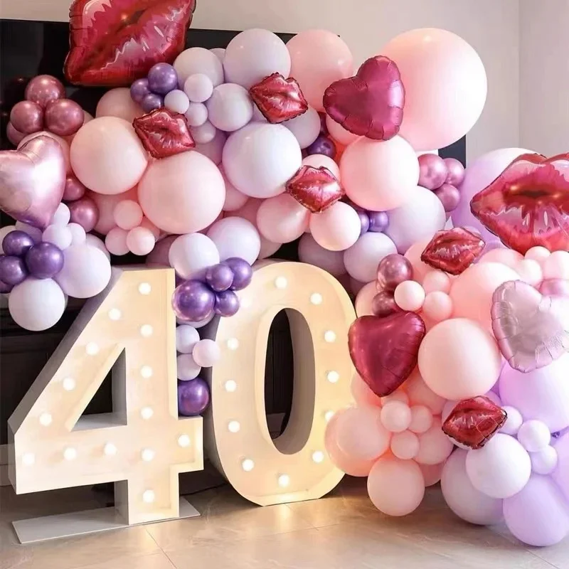 70-120cm Giant Led Light Birthday Number Birthday Party Decorations Kids Wedding Anniversary Baby Shower Decor