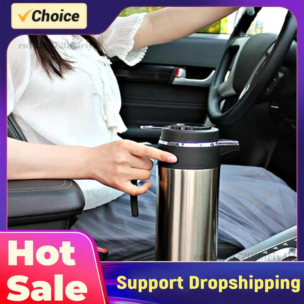 

1200 ML Car Hot Kettle 12V/24V Auto Shut Off Fast Boiling 120/240 W Stainless Steel Kettle Large Capacity Leak-Proof Design