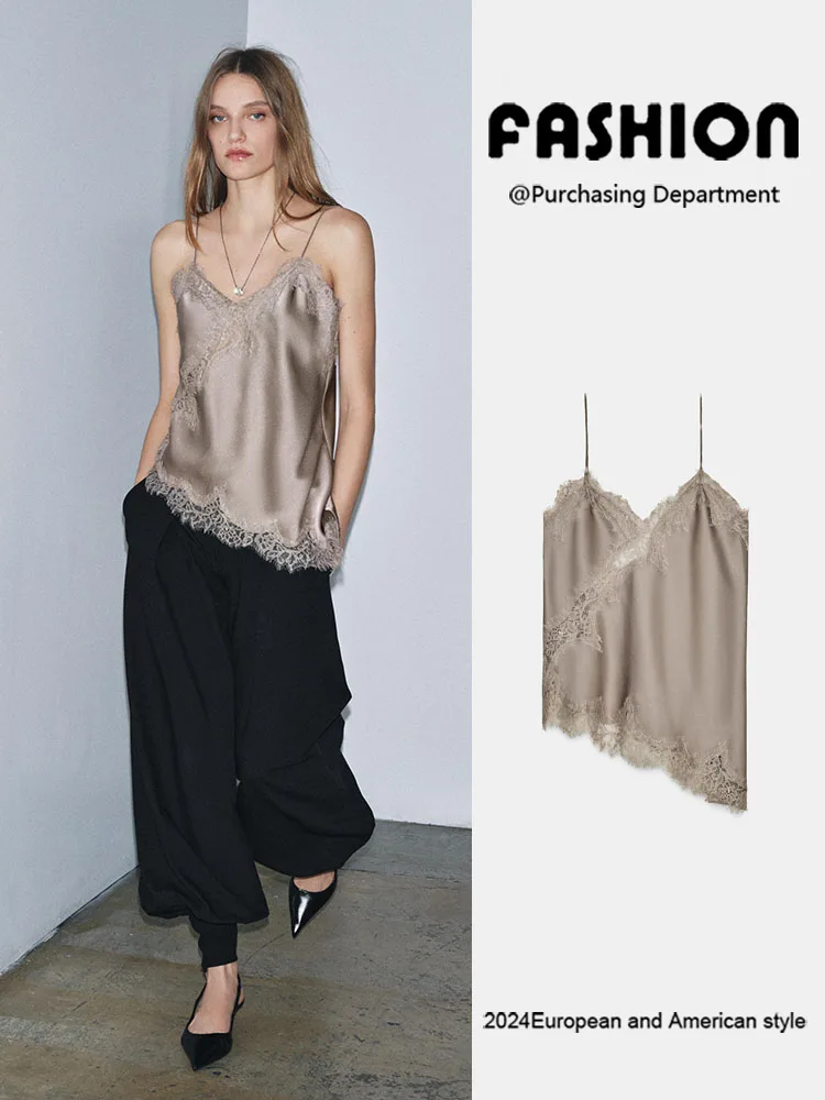 Faionable Sexy Lace Decorative Women's Top New Arrival Winter 2025 Underwear Sle Clothing Ethnic Stage Costume